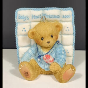 Cherished Teddies- Baby's First Christmas - Boy  2006 NO Writing MINT Condition